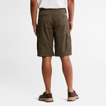 Mens Timberland Cargo Shorts for Men in Dark Green