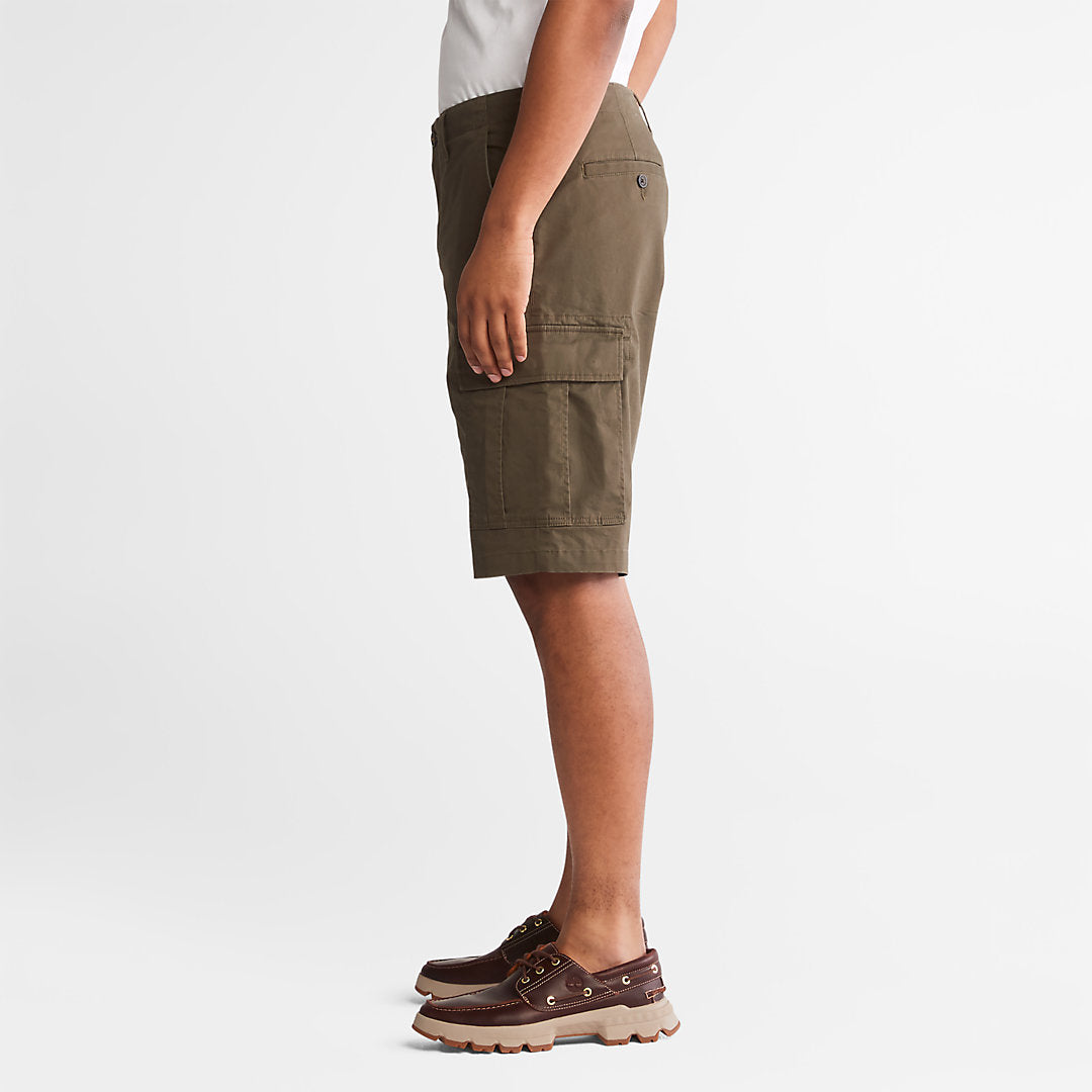 Mens Timberland Cargo Shorts for Men in Dark Green