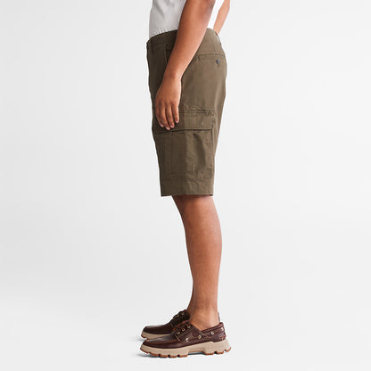 Mens Timberland Cargo Shorts for Men in Dark Green