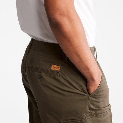 Mens Timberland Cargo Shorts for Men in Dark Green