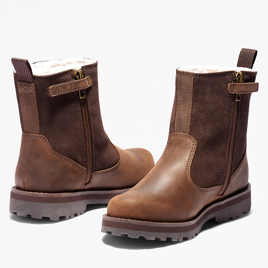 Kids Timberland Courma Kid Lined Boot for Youth in Dark Brown