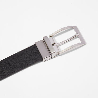 Mens Timberland Reversible Leather Belt for Men in Black