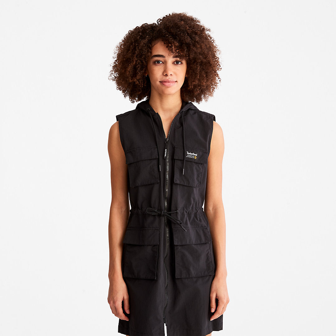 Womens Timberland Progressive Utility Hoodie Dress for Women in Black