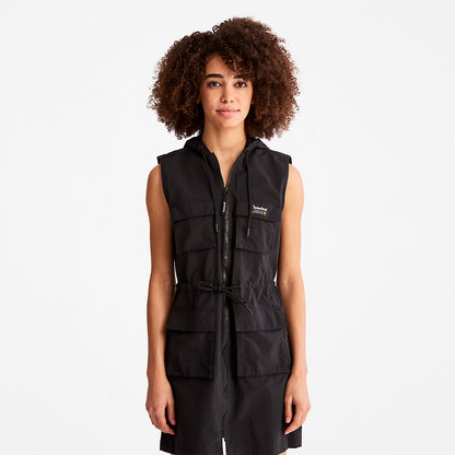 Womens Timberland Progressive Utility Hoodie Dress for Women in Black