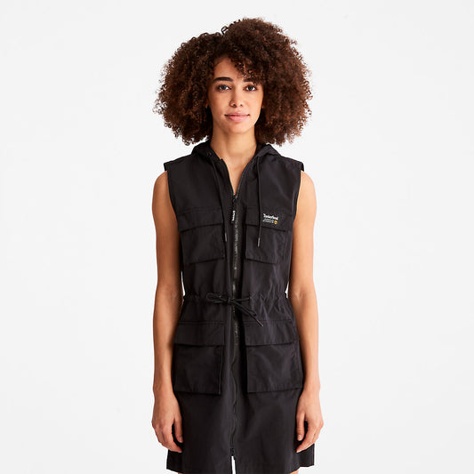 Womens Timberland Progressive Utility Hoodie Dress for Women in Black