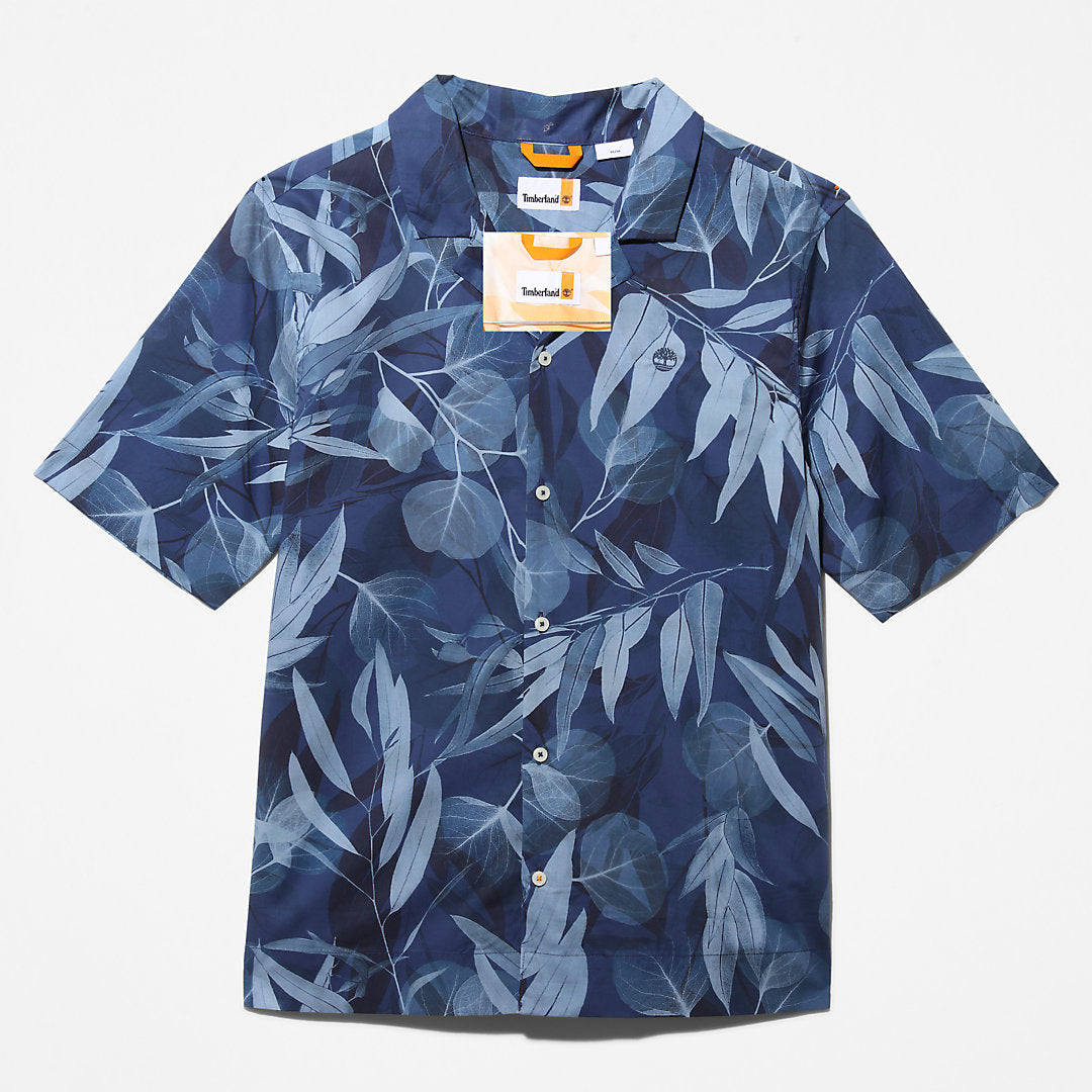 Mens Timberland Organic Cotton Resort Shirt for Men in Blue