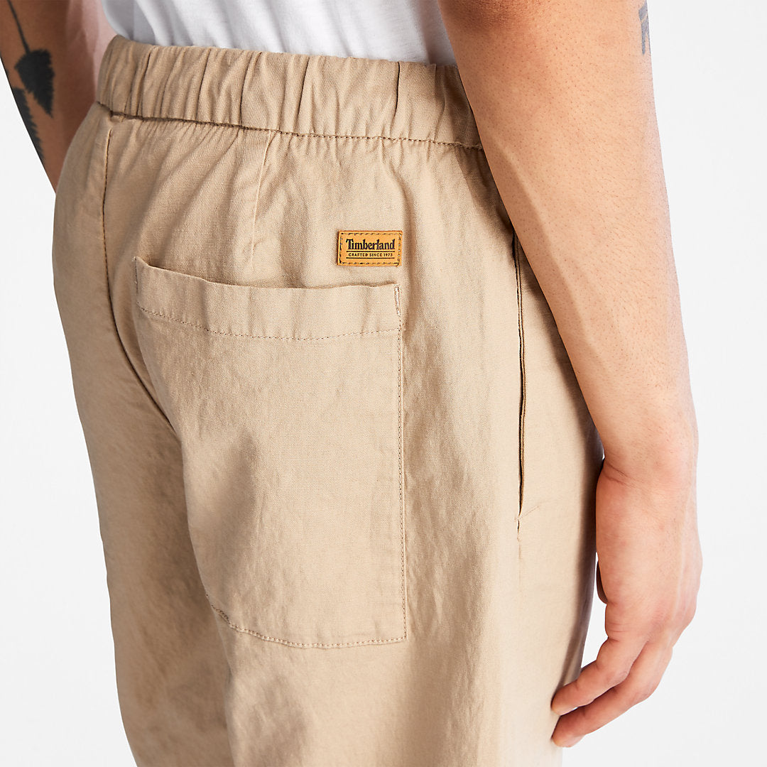 Mens Timberland Cotton and Linen-Blend Shorts for Men in Beige