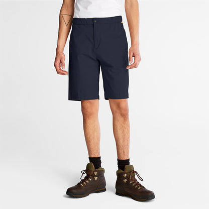 Mens Timberland Cotton and Linen-Blend Shorts for Men in Navy