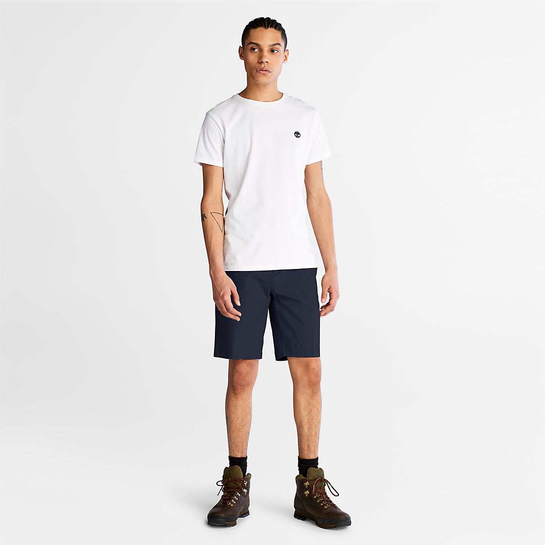 Mens Timberland Cotton and Linen-Blend Shorts for Men in Navy