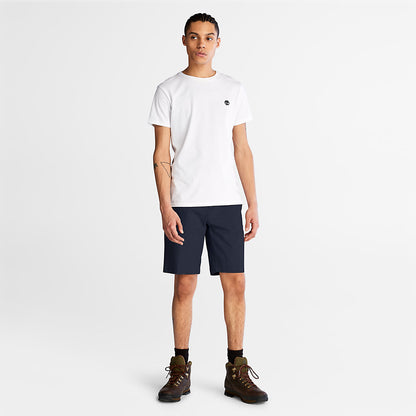 Mens Timberland Cotton and Linen-Blend Shorts for Men in Navy