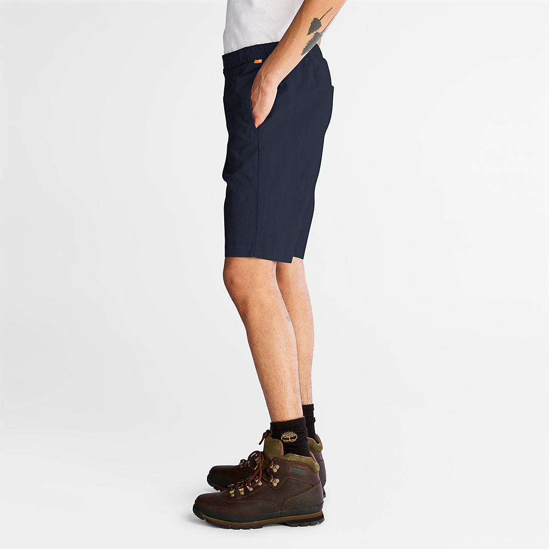 Mens Timberland Cotton and Linen-Blend Shorts for Men in Navy