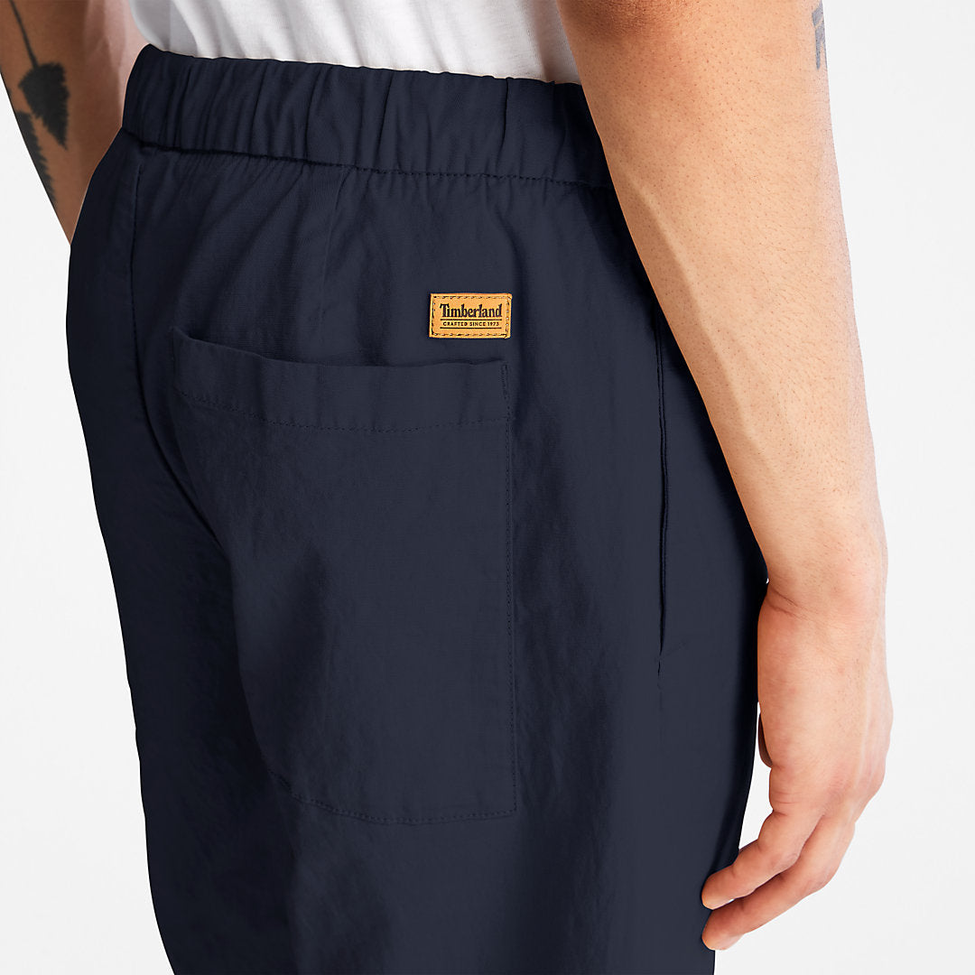 Mens Timberland Cotton and Linen-Blend Shorts for Men in Navy