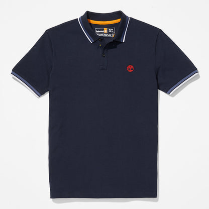 Mens Timberland Millers River Tipped Polo Shirt for Men in Navy