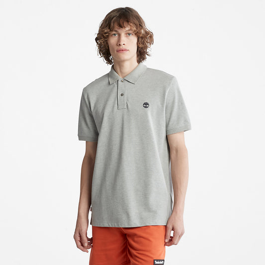 Mens Timberland Millers River Pique Polo Shirt for Men in Grey