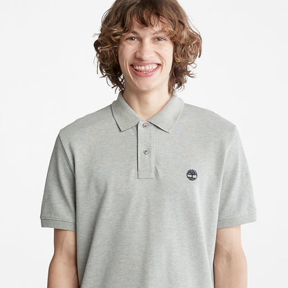 Mens Timberland Millers River Pique Polo Shirt for Men in Grey