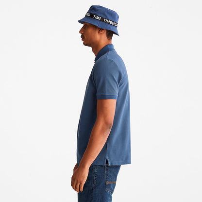 Mens Timberland Millers River Pique Polo Shirt for Men in Blue