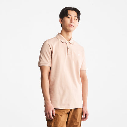 Mens Timberland Millers River Pique Polo Shirt for Men in Light Pink