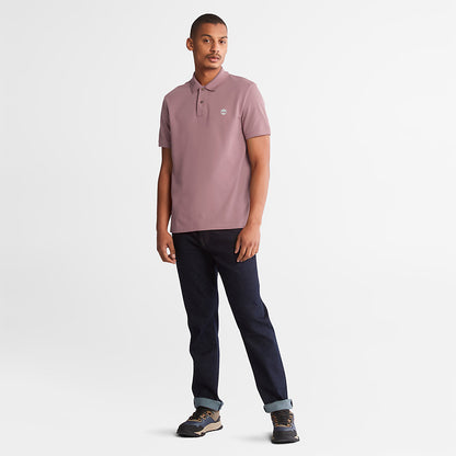 Mens Timberland Millers River Pique Polo Shirt for Men in Purple