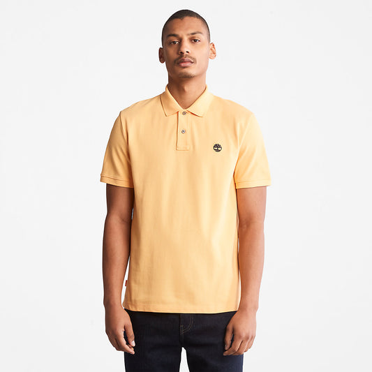 Mens Timberland Millers River Pique Polo Shirt for Men in Yellow