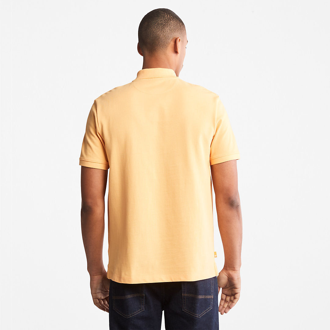 Mens Timberland Millers River Pique Polo Shirt for Men in Yellow