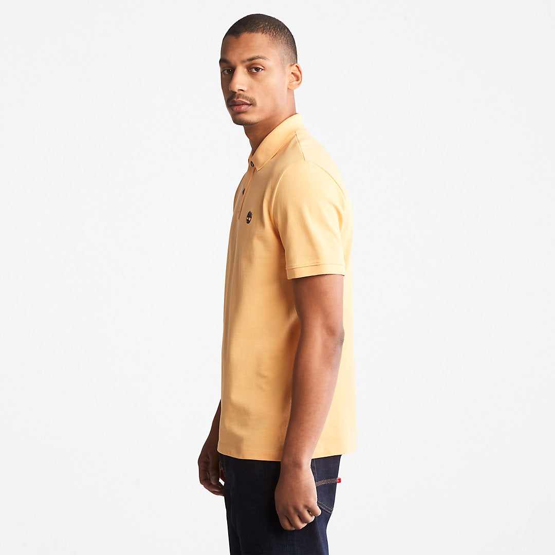 Mens Timberland Millers River Pique Polo Shirt for Men in Yellow