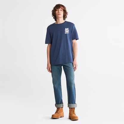 Mens Timberland Refibra™ Technology T-Shirt for Men in Blue