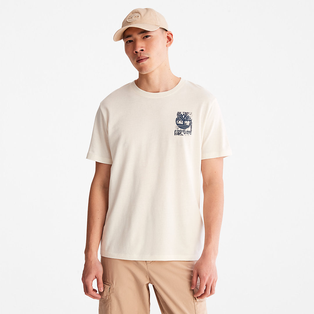 Mens Timberland Refibra™ Technology T-Shirt for Men in White