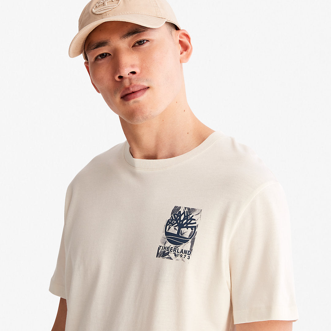 Mens Timberland Refibra™ Technology T-Shirt for Men in White