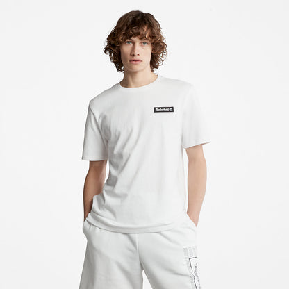Mens Timberland All Gender Heavyweight Badge T-Shirt in White
