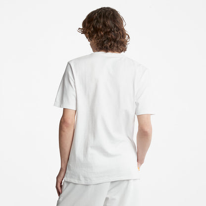 Mens Timberland All Gender Heavyweight Badge T-Shirt in White
