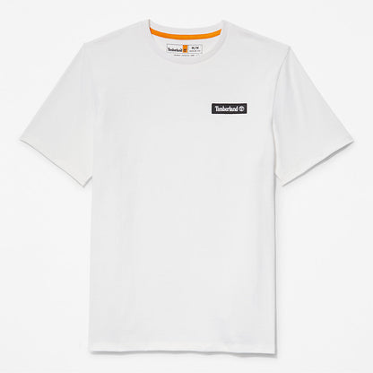 Mens Timberland All Gender Heavyweight Badge T-Shirt in White