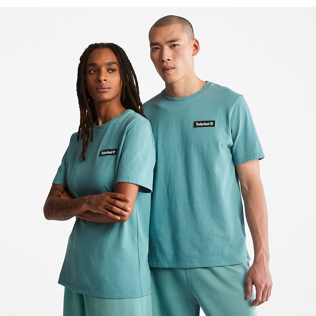 Mens Timberland All Gender Heavyweight Badge T-Shirt in Green