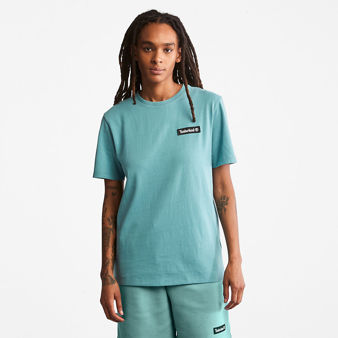 Mens Timberland All Gender Heavyweight Badge T-Shirt in Green