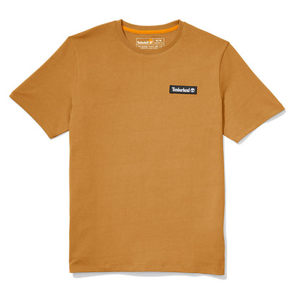 Mens Timberland All Gender Heavyweight Badge T-Shirt in Yellow