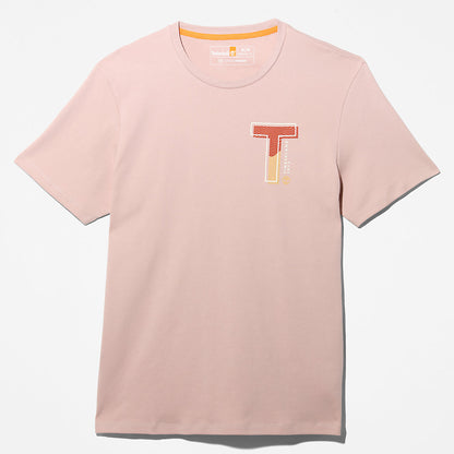 Mens Timberland Interlock TimberFresh™ T-Shirt for Men in Light Pink