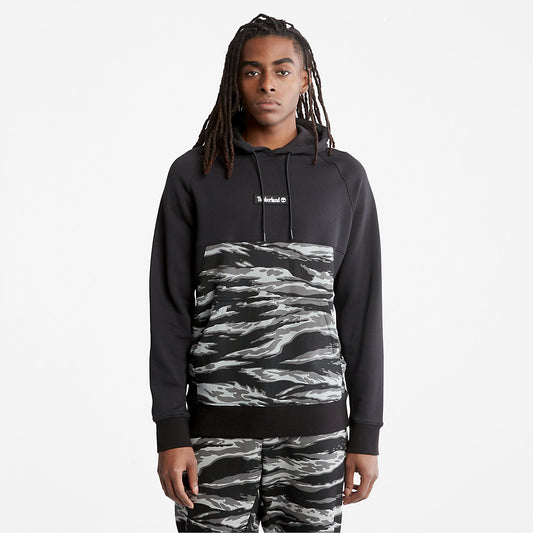 Mens Timberland White Tiger Print Hoodie for Men in Camo