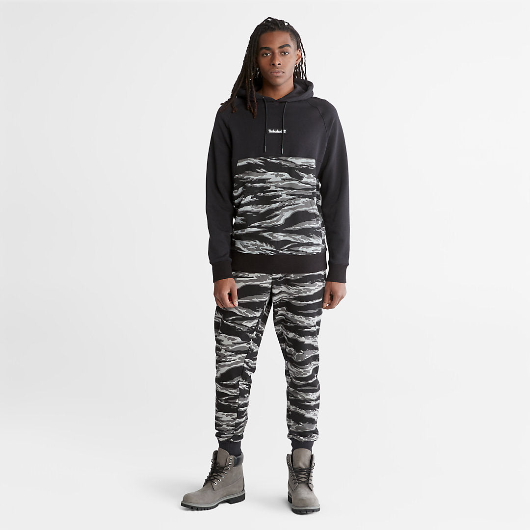 Mens Timberland White Tiger Print Hoodie for Men in Camo