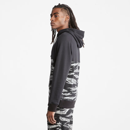 Mens Timberland White Tiger Print Hoodie for Men in Camo