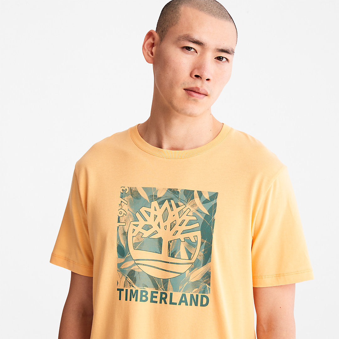 Mens Timberland Refibra™ Graphic T-Shirt for Men in Orange