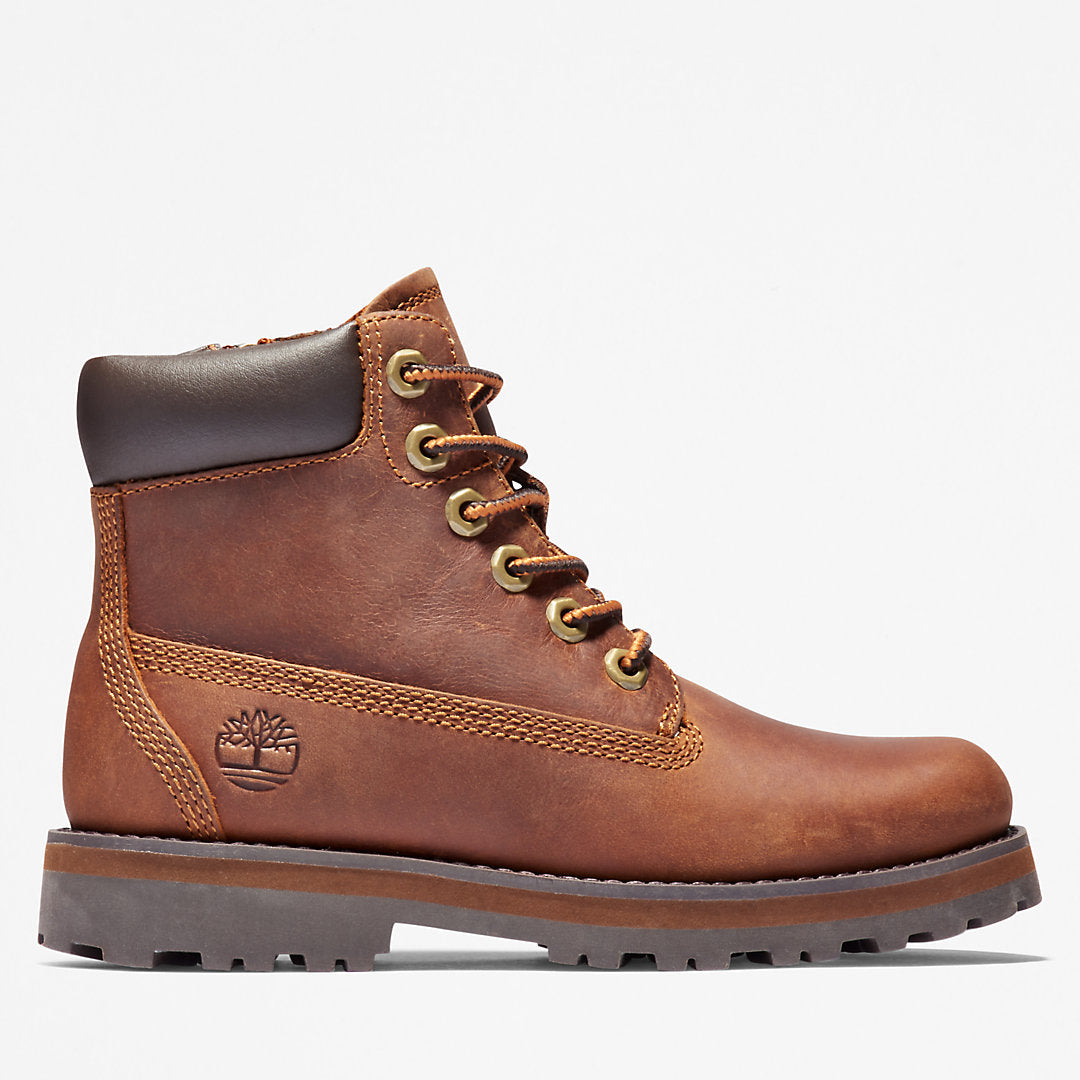 Kids Timberland Courma 6 Inch Side-Zip Boot for Youth in Brown