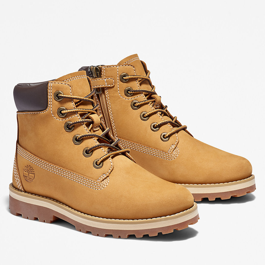 Kids Timberland Courma 6 Inch Side-Zip Boot for Youth in Yellow