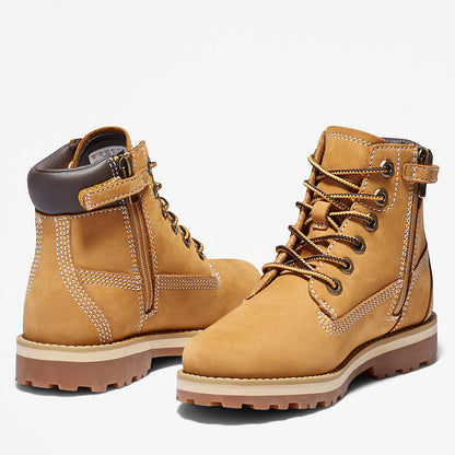 Kids Timberland Courma 6 Inch Side-Zip Boot for Youth in Yellow