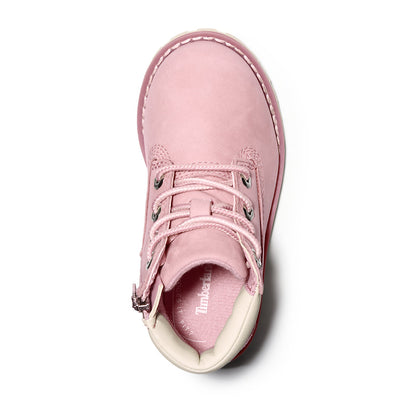 Kids Timberland Toddler Pokey Pine 6-Inch Side-Zip Boots in Pink