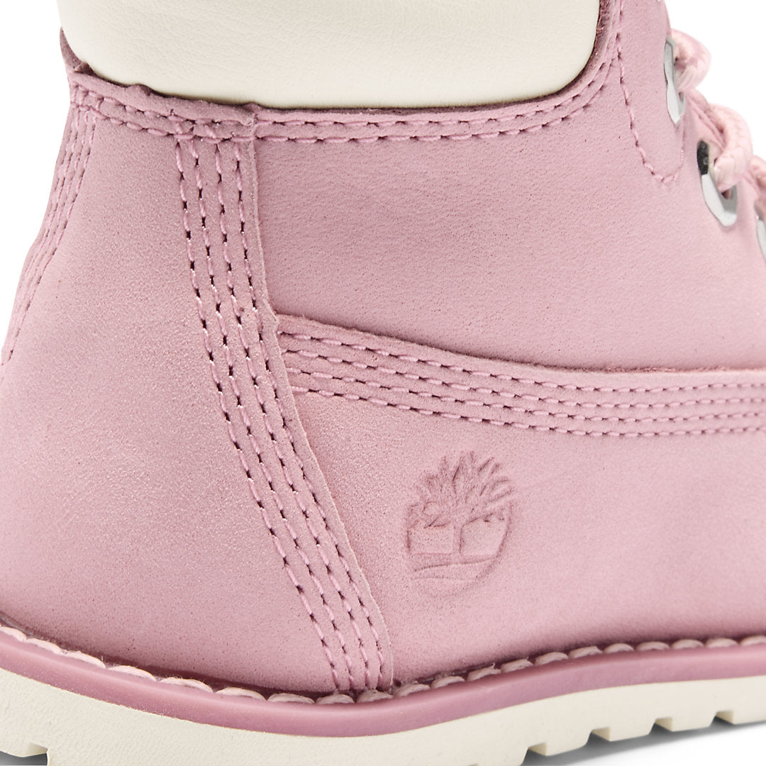 Kids Timberland Toddler Pokey Pine 6-Inch Side-Zip Boots in Pink