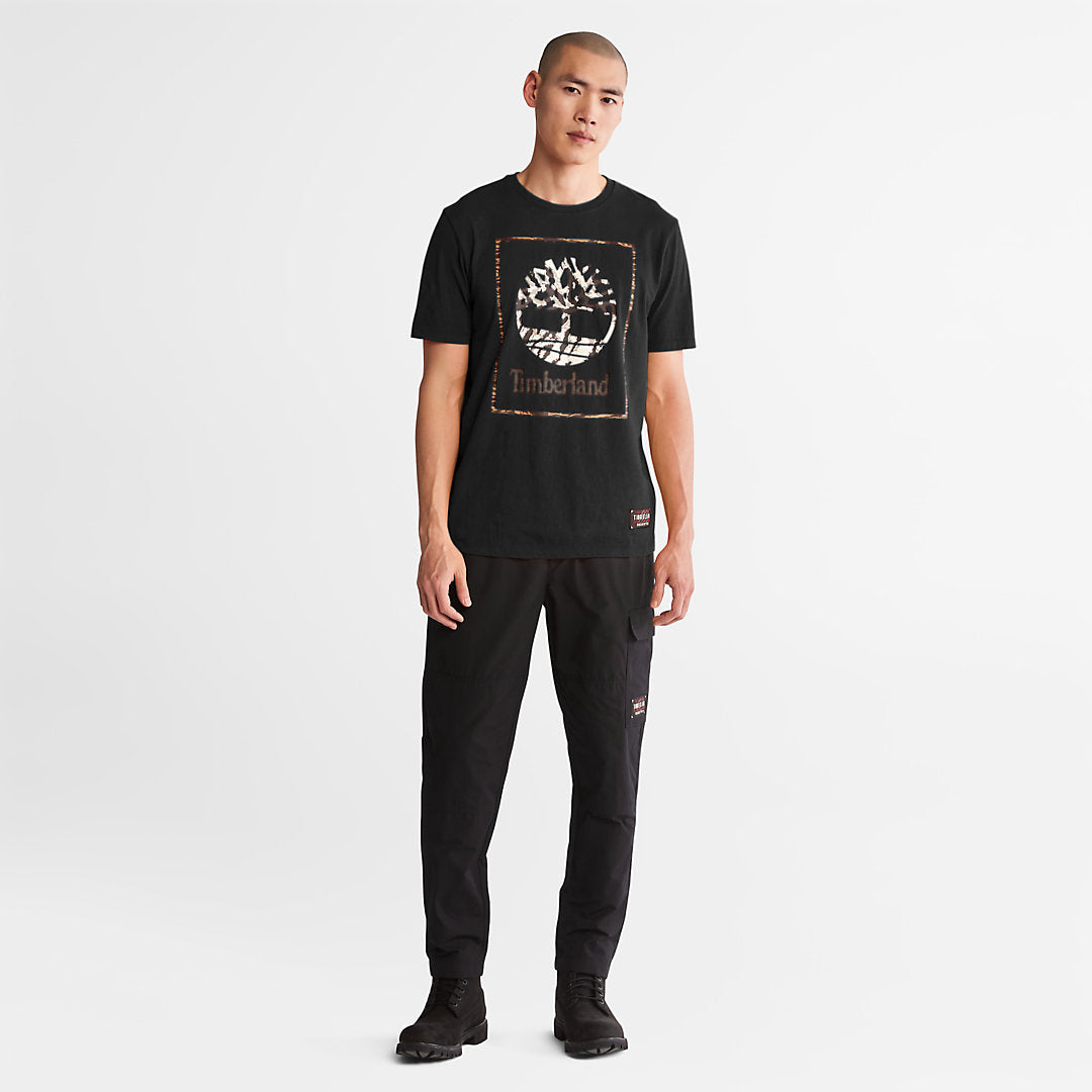 Mens Timberland Year of the Tiger T-Shirt for Men in Black