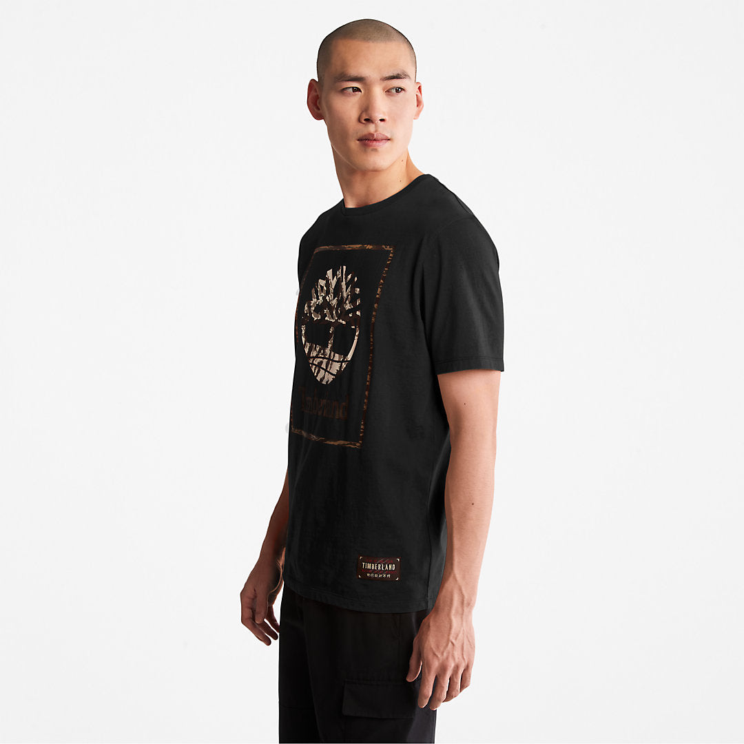 Mens Timberland Year of the Tiger T-Shirt for Men in Black