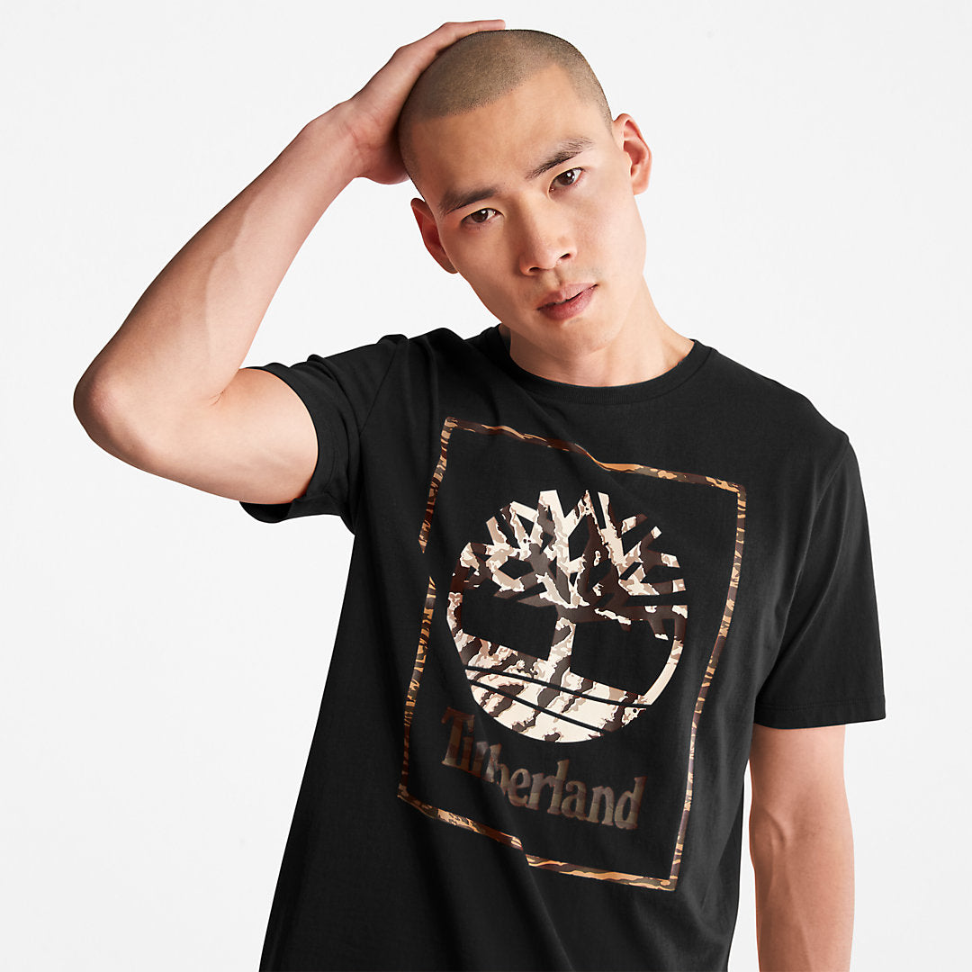 Mens Timberland Year of the Tiger T-Shirt for Men in Black