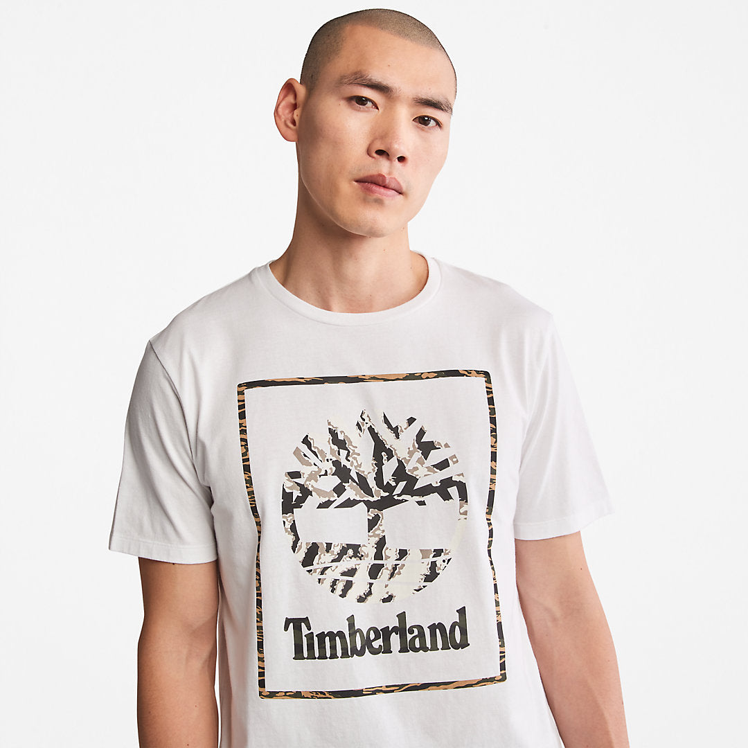 Mens Timberland Year of the Tiger T-Shirt for Men in White