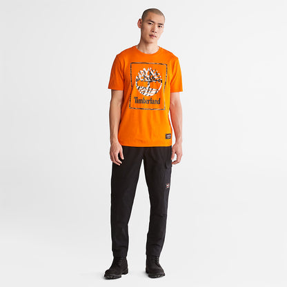 Mens Timberland Year of the Tiger T-Shirt for Men in Orange