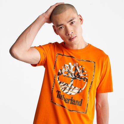 Mens Timberland Year of the Tiger T-Shirt for Men in Orange